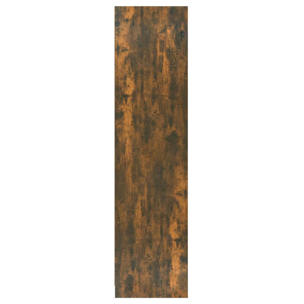 vidaXL Ντουλάπα με Συρτάρια Καπνιστή Δρυς 50x50x200 εκ. Επεξεργ. Ξύλο