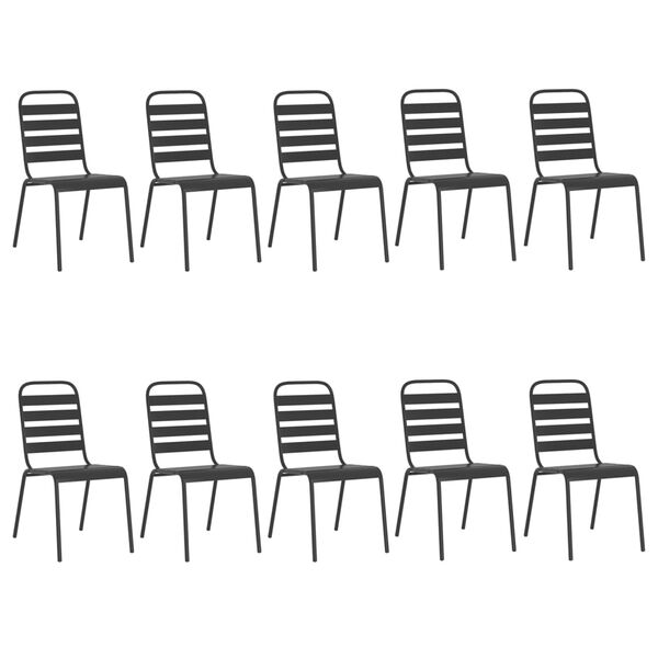 vidaXL &Sigma;&epsilon;&tau; &Tau;&rho;&alpha;&pi;&epsilon;&zeta;&alpha;&rho;ί&alpha;&sigmaf; &Kappa;ή&pi;&omicron;&upsilon; 11 &Tau;&epsilon;&mu;&alpha;&chi;ί&omega;&nu; &Alpha;&nu;&theta;&rho;&alpha;&kappa;ί &alpha;&pi;ό &Alpha;&tau;&sigma;ά&lambda;&iota;