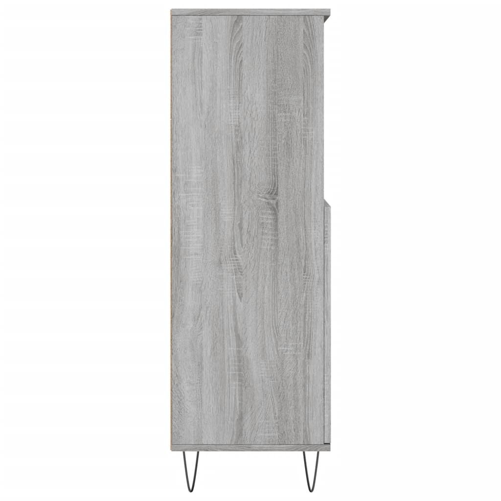 vidaXL Ντουλάπι Γκρι Sonoma 60 x 36 x 110 εκ. από Επεξεργασμένο Ξύλο