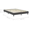 vidaXL Πλαίσιο Κρεβατιού Boxspring Γκρι 160 x 200 εκ. Υφασμάτινο