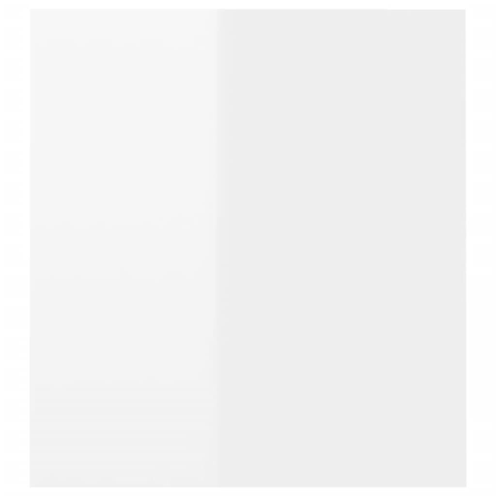 vidaXL Έπιπλο Τηλεόρασης με LED Γυαλιστερό Λευκό 120 x 35 x 40 εκ.