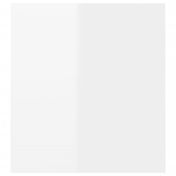 vidaXL Έπιπλο Τηλεόρασης με LED Γυαλιστερό Λευκό 120 x 35 x 40 εκ.