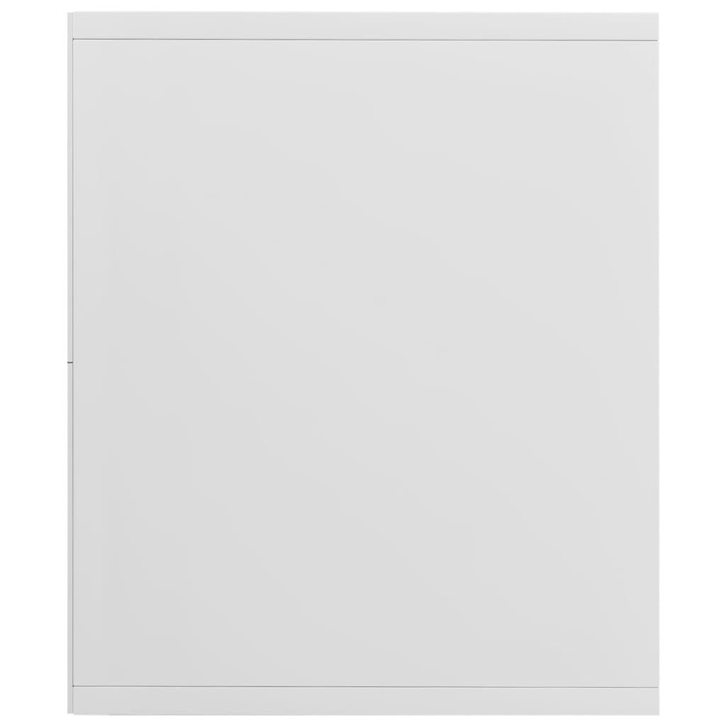 vidaXL Βιβλιοθήκη/Έπιπλο TV Γυαλιστερό Λευκό 36x30x143 εκ. Επεξ. Ξύλο