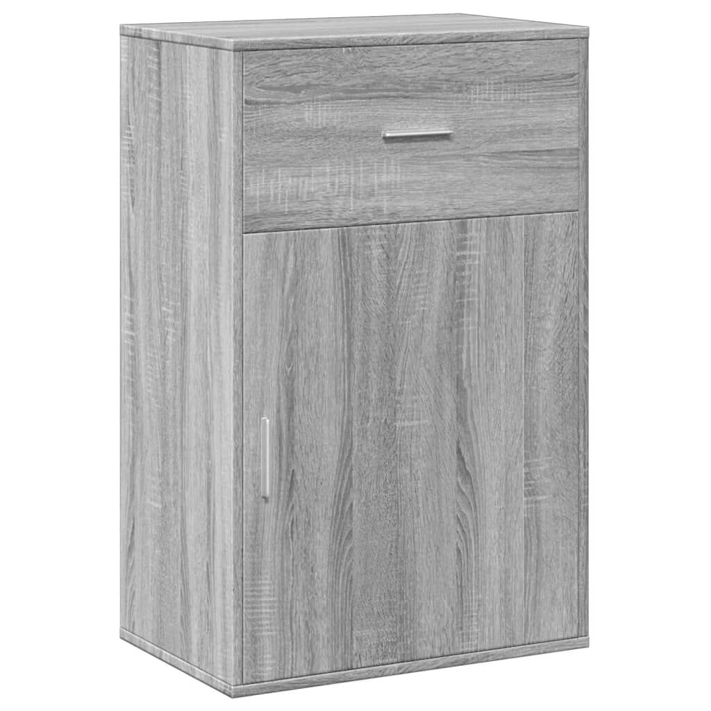 vidaXL Ραφιέρα με Ντουλάπια Γκρι Sonoma 56,5x39x90 εκ. Επεξ. Ξύλο