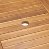 vidaXL Σέτ φαγητού για κήπο 5 pcs Φυσικό Μασίφ ξύλο teak