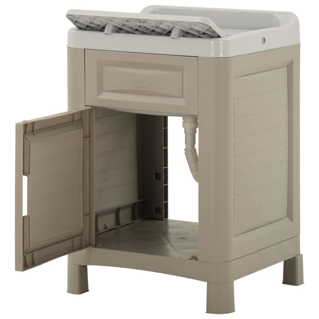 vidaXL Ντουλάπι Πλυσταριού Χρώμα της Άμμου 60 x 51 x 89 εκ.