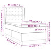vidaXL &Kappa;&rho;&epsilon;&beta;ά&tau;&iota; Boxspring &mu;&epsilon; &Sigma;&tau;&rho;ώ&mu;&alpha; &Rho;&omicron;&zeta; 80 x 200 &epsilon;&kappa;. &Beta;&epsilon;&lambda;&omicron;ύ&delta;&iota;&nu;&omicron;