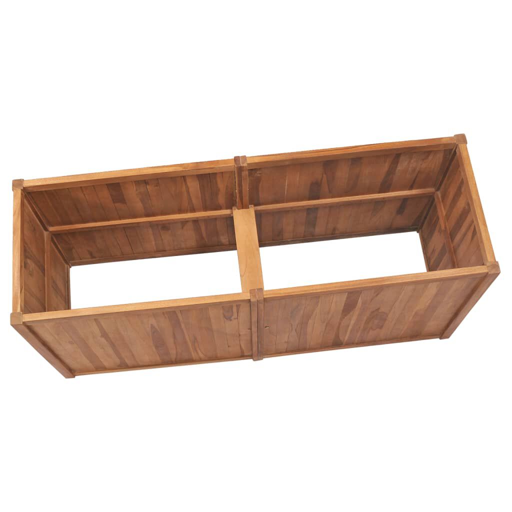 vidaXL Ζαρντινιέρα Υπερυψωμένη 150 x 50 x 70 εκ. από Μασίφ Ξύλο Teak