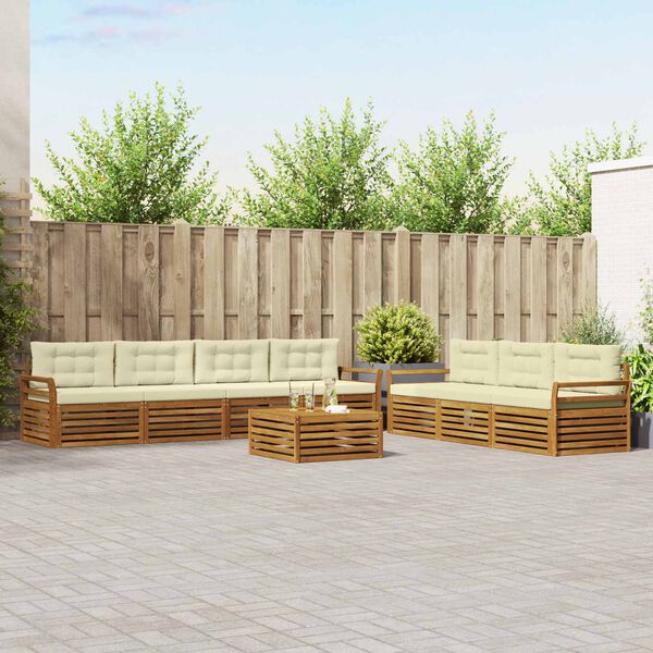 vidaXL &Sigma;&epsilon;&iota;&rho;ά &Kappa;&alpha;&nu;&alpha;&pi;έ &Epsilon;&xi;&omega;&tau;&epsilon;&rho;&iota;&kappa;&omicron;ύ &mu;&epsilon; &mu;&alpha;&xi;&iota;&lambda;ά&rho;&iota; 8 pcs &Phi;&upsilon;&sigma;&iota;&kappa;ό &kappa;&alpha;&iota; &Kappa;&rho;έ&mu;&alpha;