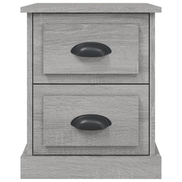 vidaXL Κομοδίνο Γκρι Sonoma 39x39x47,5 εκ. από Επεξεργασμένο Ξύλο