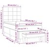 vidaXL &Kappa;&rho;&epsilon;&beta;ά&tau;&iota; Boxspring &mu;&epsilon; &Sigma;&tau;&rho;ώ&mu;&alpha; &Sigma;&kappa;&omicron;ύ&rho;&omicron; &Gamma;&kappa;&rho;&iota; 90x200 &epsilon;&kappa;. &Upsilon;&phi;&alpha;&sigma;&mu;ά&tau;&iota;&nu;&omicron;