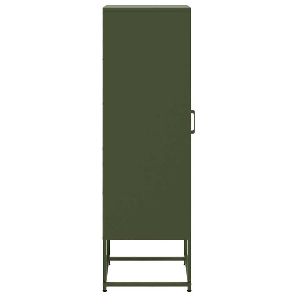 vidaXL Ντουλάπι Πράσινο Λαδί 36x39x123 εκ. από Ατσάλι