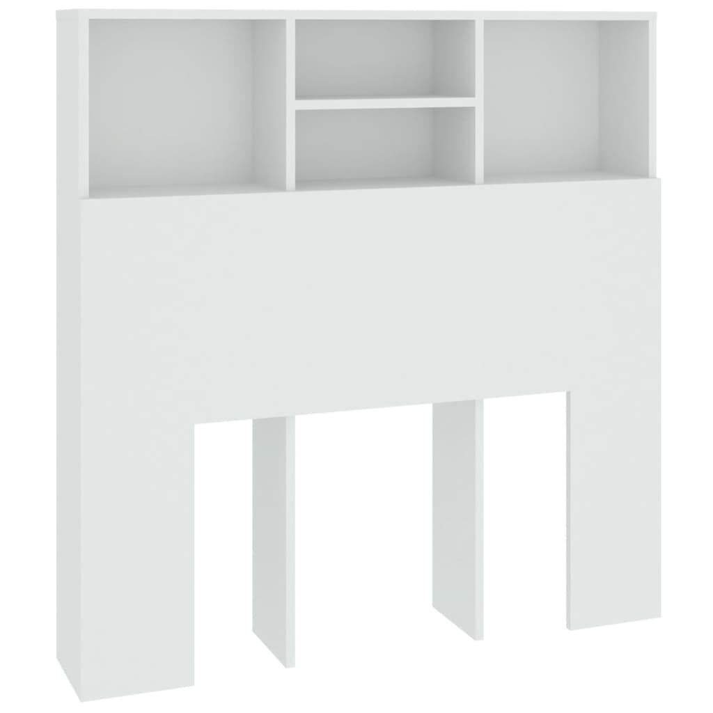 vidaXL Κεφαλάρι Με Αποθηκευτικό Χώρο Λευκό 100x19x103,5 εκ.