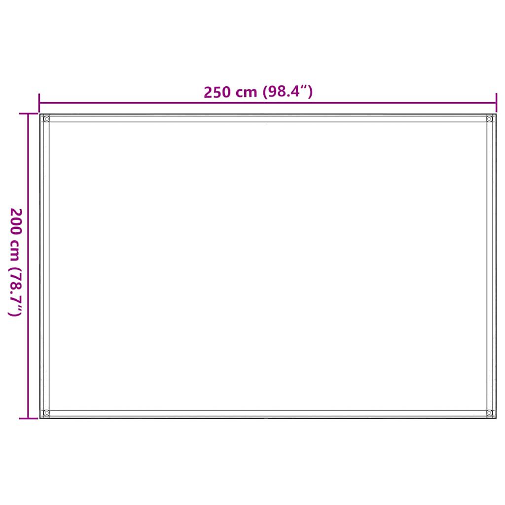 vidaXL Χαλί Σκηνής Ανθρακί 250 x 200 εκ.