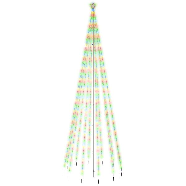 vidaXL Χριστουγεννιάτικο Δέντρο Με Ακίδα 732 LEDs Πολύχρωμο 500 εκ.