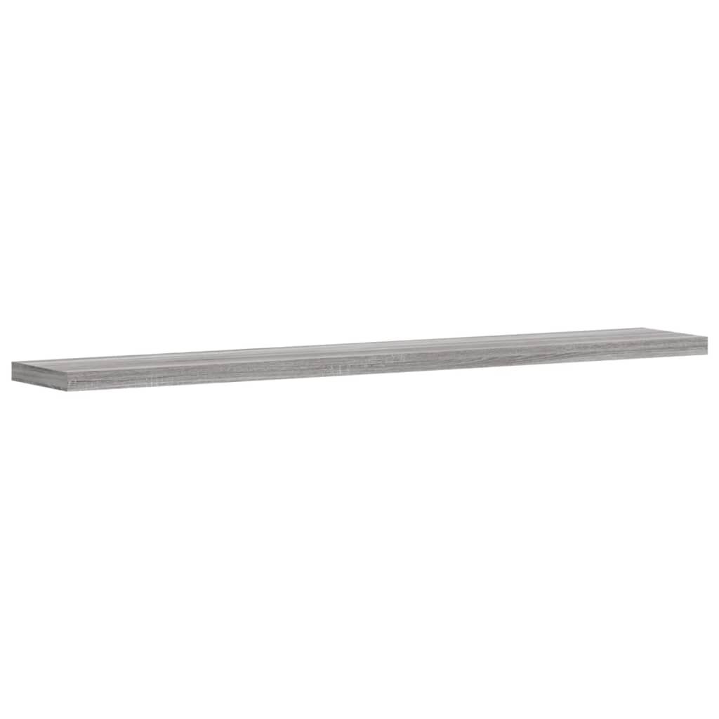 vidaXL Ράφια Τοίχου 4 τεμ. Γκρι Sonoma 60x10x1,5 εκ. Επεξεργ. Ξύλο