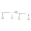 vidaXL Σποτ οροφής με προβολείς Λευκό 25.5 x 8 x 16 εκ Μέταλλο