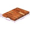 vidaXL Επιφάνεια Κοπής 42x30x4 εκ. από Μασίφ Ξύλο Ακακίας