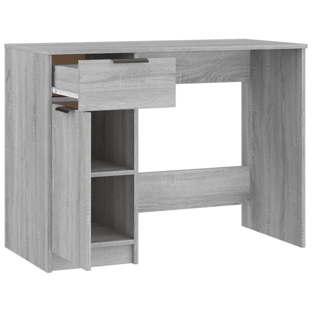 vidaXL Γραφείο Γκρι Sonoma 100x50x75 εκ. από Επεξεργασμένο Ξύλο