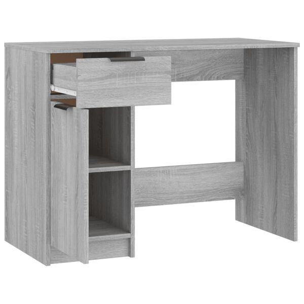 vidaXL Γραφείο Γκρι Sonoma 100x50x75 εκ. από Επεξεργασμένο Ξύλο