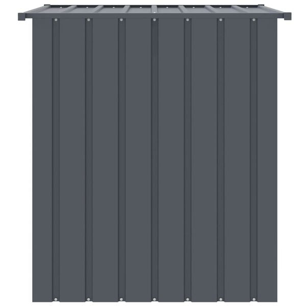 vidaXL Σπιτάκι Σκύλου με Οροφή Μαύρο 110x103x109 εκ. Γαλβαν. Χάλυβας