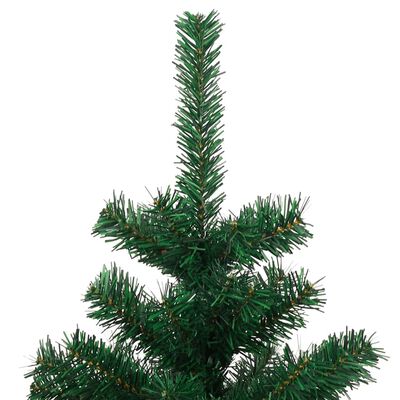 vidaXL Χριστουγεννιάτικο Δέντρο Περιστρ. Πράσινο 150εκ PVC Βάση