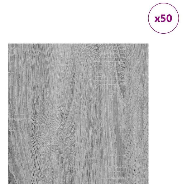 vidaXL Πίνακες Διακόσμησης 50 pcs Γκρι sonoma 30 x 30 x 0.3 εκ