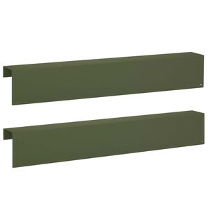 vidaXL &Pi;&rho;&omicron;&phi;ί&lambda; &epsilon;&pi;&iota;&kappa;ά&lambda;&upsilon;&psi;&eta;&sigmaf; &kappa;ή&pi;&omicron;&upsilon; 2 &tau;&mu;&chi;. 100 x 10 x 15 cm &Alpha;&tau;&sigma;ά&lambda;&iota; &Lambda;&alpha;&delta;ί