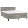 vidaXL &Kappa;&rho;&epsilon;&beta;ά&tau;&iota; Boxspring &mu;&epsilon; &Sigma;&tau;&rho;ώ&mu;&alpha; & LED &Alpha;&nu;.&Gamma;&kappa;&rho;&iota; 140x200 &epsilon;&kappa;. &Beta;&epsilon;&lambda;&omicron;ύ&delta;&iota;&nu;&omicron;