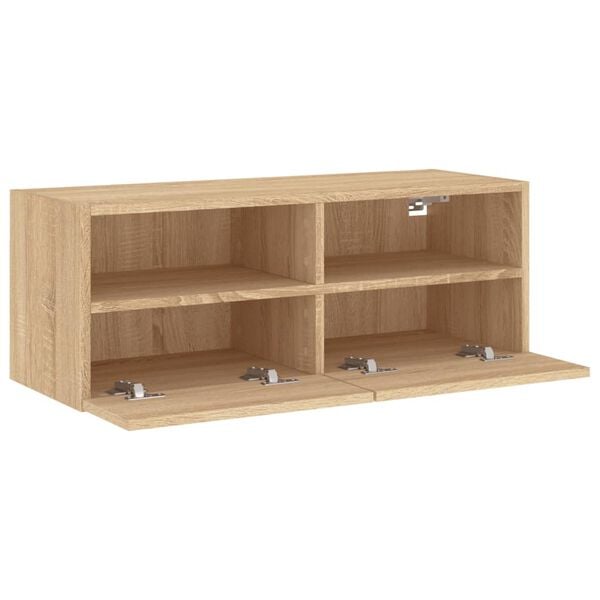 vidaXL Έπιπλο Τοίχου Τηλεόρασης Sonoma Δρυς 80x30x30εκ. από Επεξ. Ξύλο