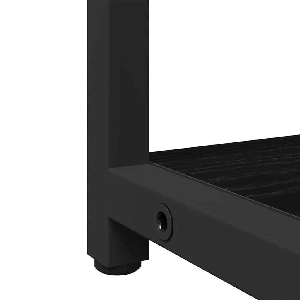 vidaXL Μονάδες Νιπτήρα Μπάνιου με πόρτα 3 pcs Μαύρο 80 x 30 x 60 cm