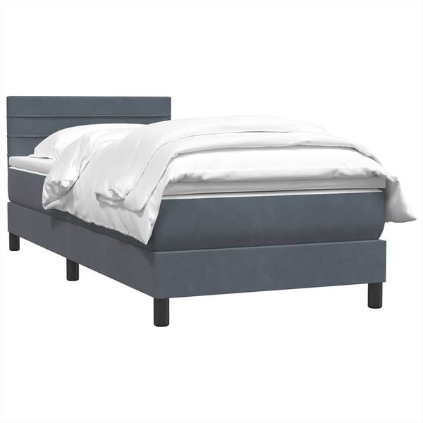 vidaXL &Kappa;&rho;&epsilon;&beta;ά&tau;&iota; Boxspring &mu;&epsilon; &Sigma;&tau;&rho;ώ&mu;&alpha; &Sigma;&kappa;&omicron;ύ&rho;&omicron; &Gamma;&kappa;&rho;&iota; 100x210 &epsilon;&kappa;. &Beta;&epsilon;&lambda;&omicron;ύ&delta;&iota;&nu;&omicron;