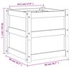 vidaXL Ζαρντινιέρα 50x50x50 εκ. Εμποτισμ. Ξύλο Πεύκου