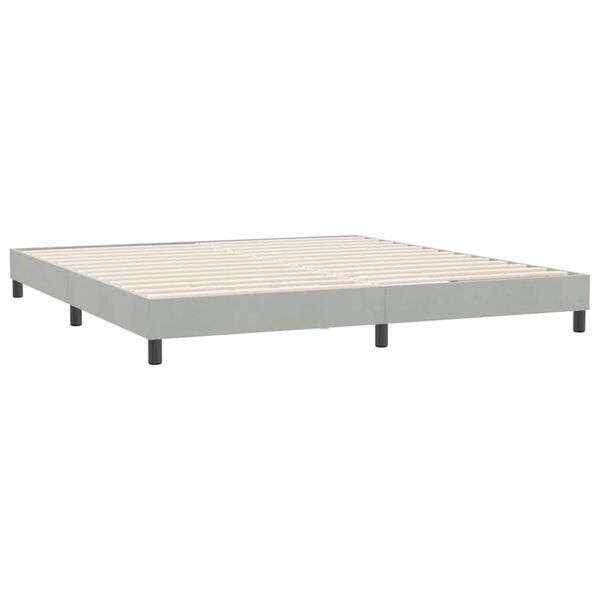 vidaXL Box Spring κρεβάτι χωρίς στρώμα 180x220 cm Βελούδινο