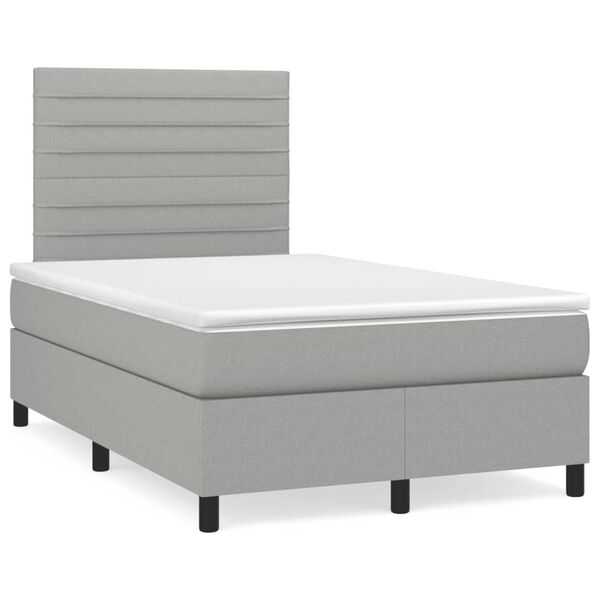 vidaXL &Kappa;&rho;&epsilon;&beta;ά&tau;&iota; Boxspring &mu;&epsilon; &Sigma;&tau;&rho;ώ&mu;&alpha; &Alpha;&nu;&omicron;&iota;&chi;&tau;ό &Gamma;&kappa;&rho;&iota; 120x190 &epsilon;&kappa;. &Upsilon;&phi;&alpha;&sigma;&mu;ά&tau;&iota;&nu;&omicron;