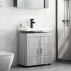 vidaXL Ντουλάπα νιπτήρα μπάνιου TULUM Γκρι sonoma 60 x 34 x 63 εκ