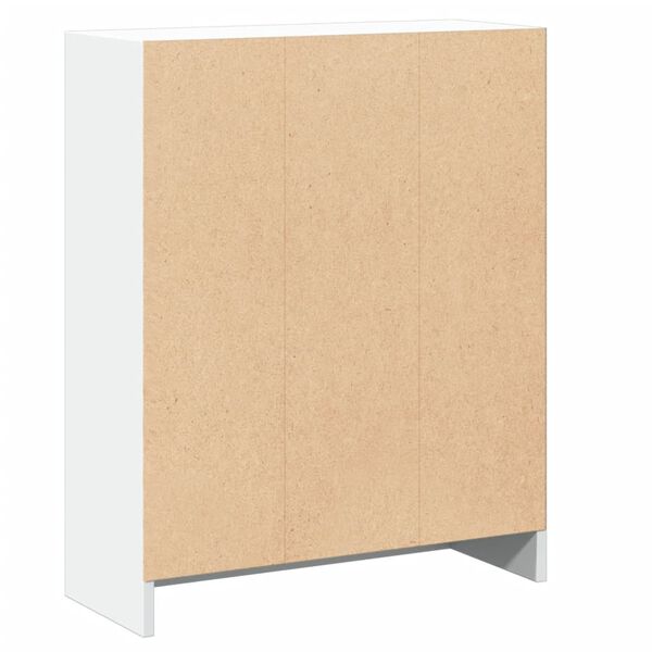 vidaXL Βιβλιοθήκη Λευκή 60 x 24 x 76 εκ. από Επεξεργασμένο Ξύλο