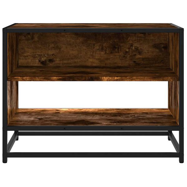 vidaXL Έπιπλο Τηλεόρασης Καπνιστή Δρυς 61x40x46 εκ Επεξ. Ξύλο/Μέταλλο