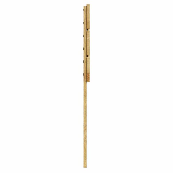 vidaXL κεφαλάρι 75 cm μασίφ ξύλο δρυς
