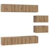 vidaXL &Sigma;&epsilon;&tau; &epsilon;&pi;ί&pi;&lambda;&omicron;&upsilon; &tau;&eta;&lambda;&epsilon;ό&rho;&alpha;&sigma;&eta;&sigmaf; 6 &tau;&mu;&chi;. Artisan Oak &Epsilon;&pi;&epsilon;&xi;&epsilon;&rho;&gamma;&alpha;&sigma;&mu;έ&nu;&omicron; &Xi;ύ&lambda;&omicron;