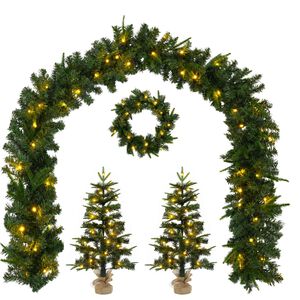 vidaXL &Sigma;&epsilon;&tau; &mu;ί&nu;&iota; &chi;&rho;&iota;&sigma;&tau;&omicron;&upsilon;&gamma;&epsilon;&nu;&nu;&iota;ά&tau;&iota;&kappa;&omicron; &delta;έ&nu;&tau;&rho;&omicron; 45 &epsilon;&kappa;. 125 LED &Theta;&epsilon;&rho;&mu;ό &lambda;&epsilon;&upsilon;&kappa;ό