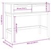 vidaXL Τραπέζι Κονσόλα FLORO Γκρι 89,5x36,5x73 εκ. Μασίφ Ξύλο Πεύκου