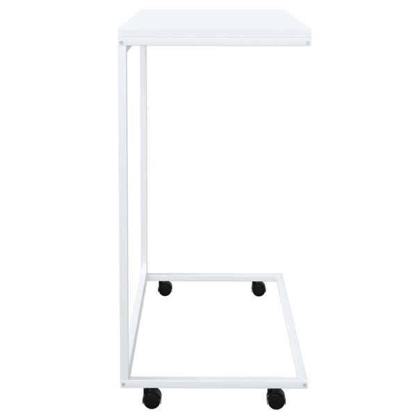 vidaXL Βοηθητικό Τραπέζι με Ρόδες Λευκό 55 x 35 x 70 εκ. Επεξ. Ξύλο