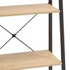 vidaXL Ραφιέρα 4 Επιπέδων Ανοιχτό Καφέ & Μαύρο 56 x 35 x 140 εκ.