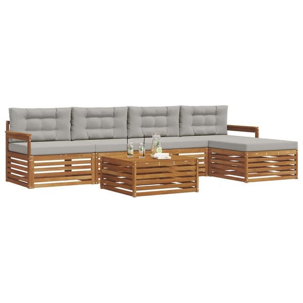 vidaXL &Sigma;&epsilon;&iota;&rho;ά &Kappa;&alpha;&nu;&alpha;&pi;έ &Epsilon;&xi;&omega;&tau;&epsilon;&rho;&iota;&kappa;&omicron;ύ 6 pcs &Phi;&upsilon;&sigma;&iota;&kappa;ό &kappa;&alpha;&iota; &Alpha;&nu;&omicron;&iota;&chi;&tau;ό &Gamma;&kappa;&rho;&iota;