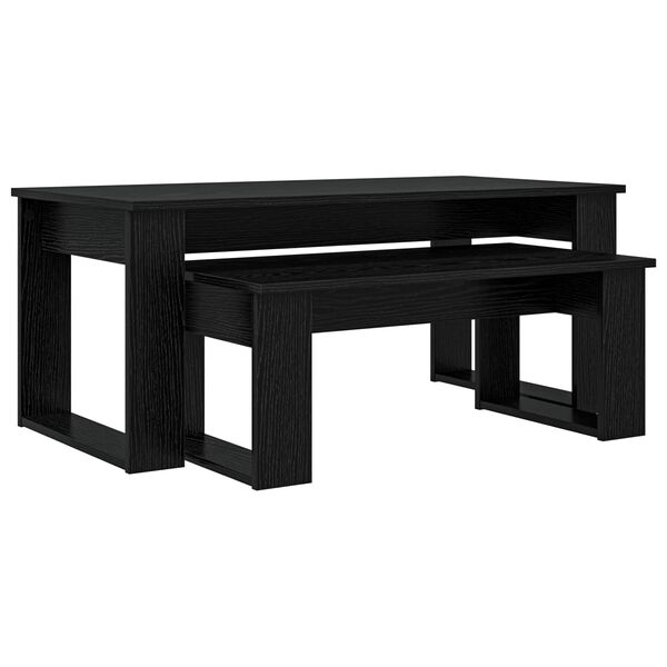 vidaXL &Sigma;&epsilon;&tau; &Tau;&rho;&alpha;&pi;&epsilon;&zeta;&iota;&omicron;ύ &Gamma;&iota;&alpha; &Kappa;&alpha;&phi;έ 2 pcs &Mu;&alpha;ύ&rho;&eta; &Omicron;&xi;&upsilon;ά &Epsilon;&pi;&epsilon;&xi;&epsilon;&rho;&gamma;&alpha;&sigma;&mu;έ&nu;&omicron; &xi;ύ&lambda;&omicron;