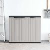 vidaXL Ντουλάπι Αποθ. Εξ. Χώρου Γκρι/Μαύρο 97x37x85 εκ. Πολυπροπυλένιο