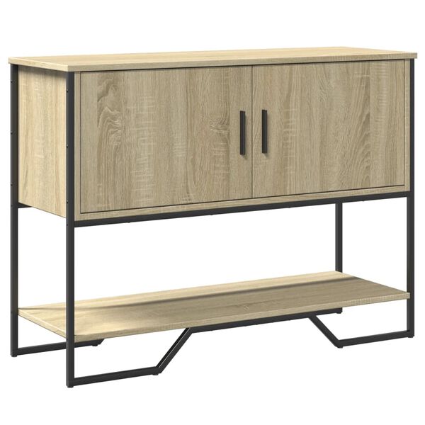 vidaXL Τραπέζι Κονσόλα Sonoma Δρυς 100x35x74,5 εκ. Επεξεργασμένο Ξύλο