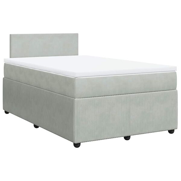 vidaXL &Kappa;&rho;&epsilon;&beta;ά&tau;&iota; Boxspring &mu;&epsilon; &Sigma;&tau;&rho;ώ&mu;&alpha; &Alpha;&nu;&omicron;&iota;&chi;&tau;ό &Gamma;&kappa;&rho;&iota; 120x200 &epsilon;&kappa;. &Beta;&epsilon;&lambda;&omicron;ύ&delta;&iota;&nu;&omicron;