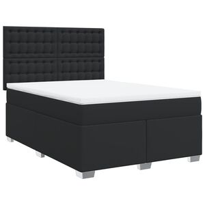 vidaXL &Kappa;&rho;&epsilon;&beta;ά&tau;&iota; Boxspring &mu;&epsilon; &Sigma;&tau;&rho;ώ&mu;&alpha; &Mu;&alpha;ύ&rho;&omicron; 140x190&epsilon;&kappa;.&alpha;&pi;ό &Sigma;&upsilon;&nu;&theta;&epsilon;&tau;&iota;&kappa;ό &Delta;έ&rho;&mu;&alpha;